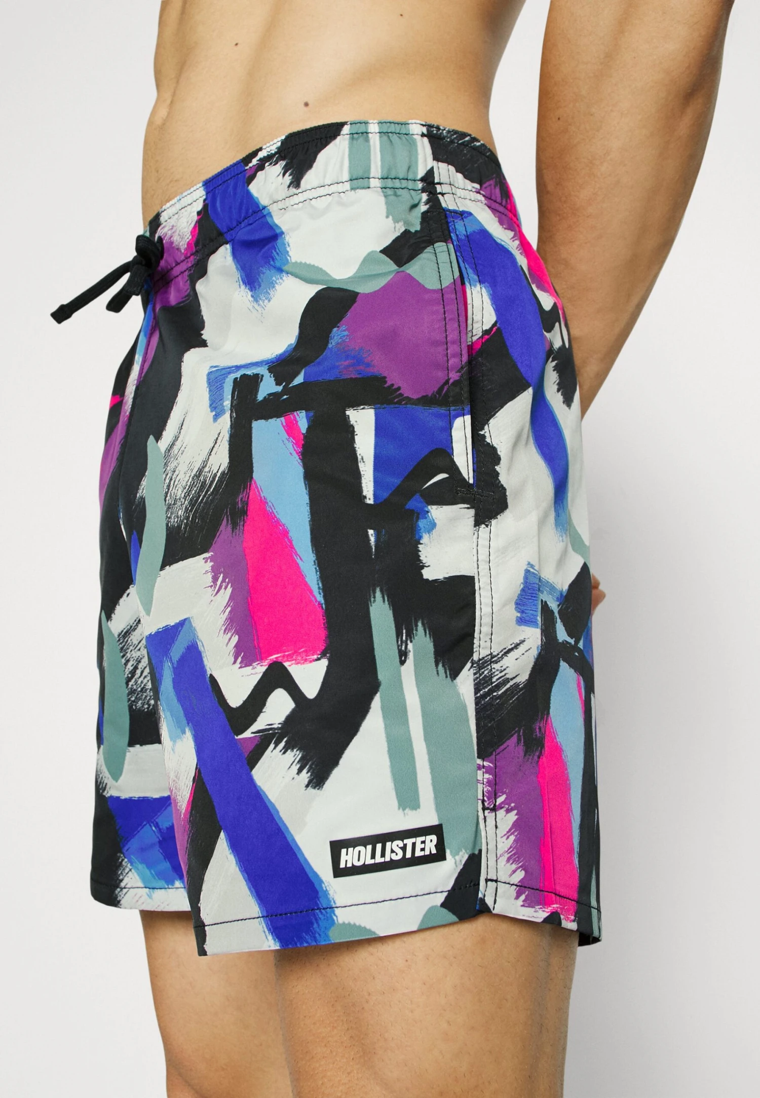 Hollister Co. Sport Swim- Badeshorts - Purple Stripe Abstract - Image 4