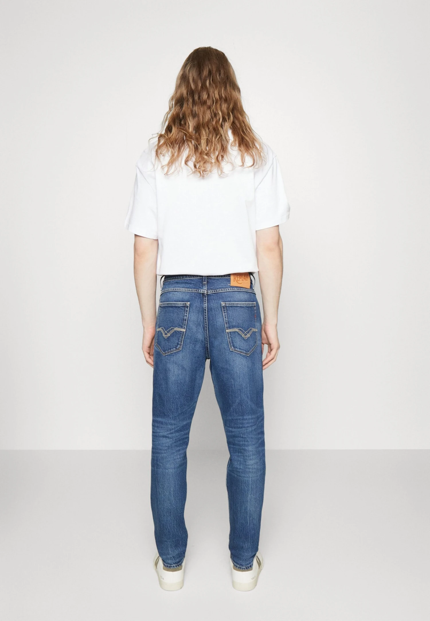 Replay Sandot - Jeans Relaxed Fit - Dark Blue - Image 3