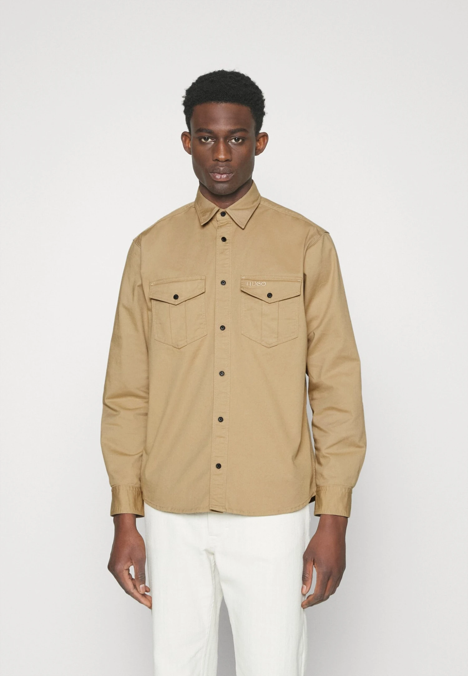 Hugo Enio - Skjorte - Open Beige