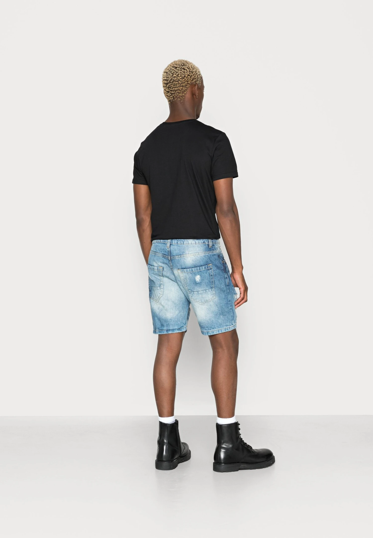 BRAVE SOUL Duke - Jeansshorts - Dark Blue - Image 3