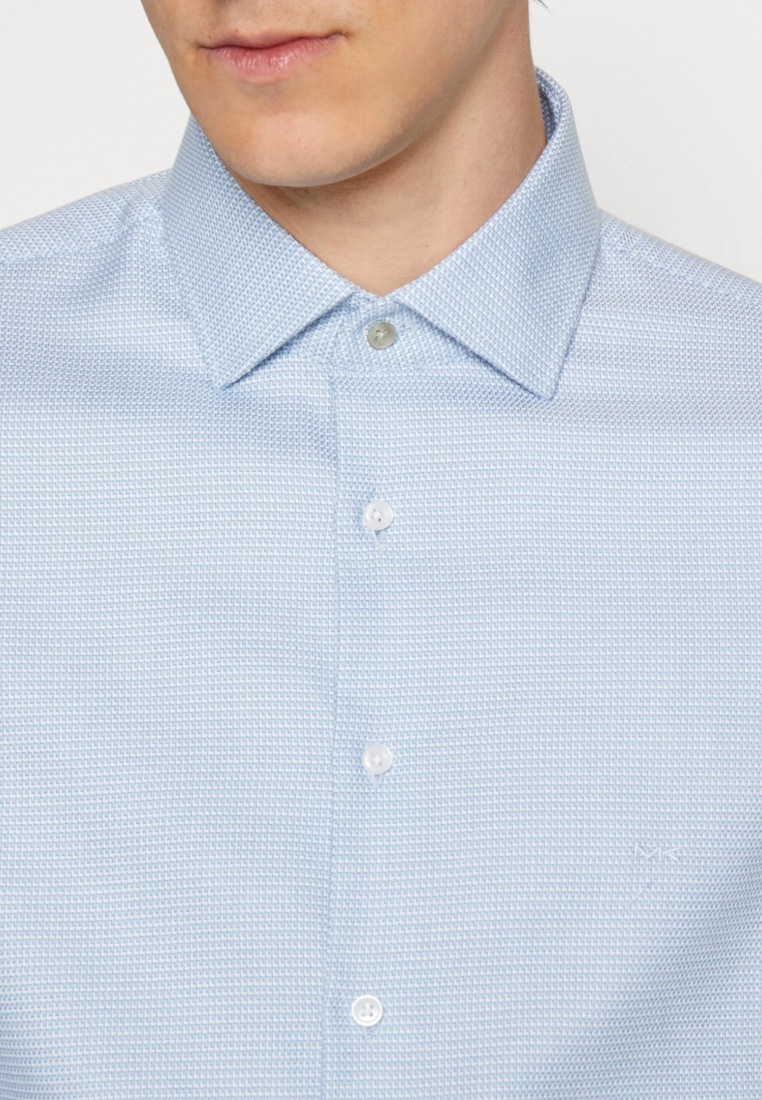 Michael Kors Nailshead Dobby Shirt - Finskjorte - Light Blue - Image 5