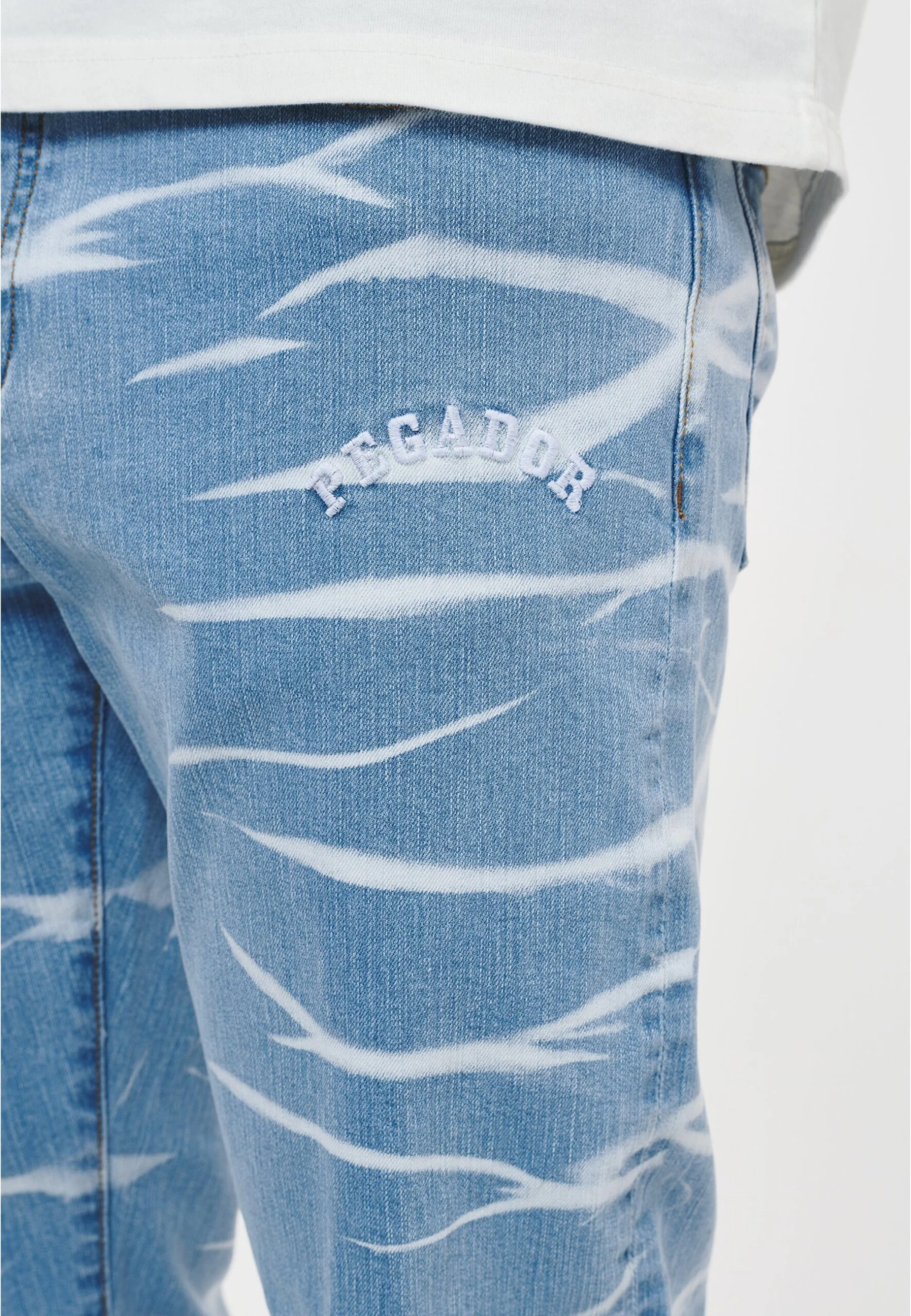 Pegador Bray - Jeans Straight Leg - Washed Light Blue - Image 5