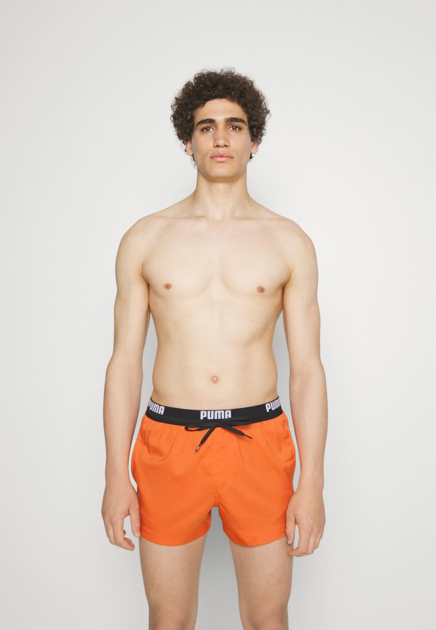 Puma Swim Men Logo Length Swim Shorts - Badeshorts - Chili Powder